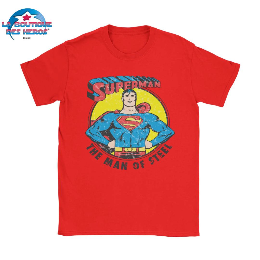 T-Shirt Superman "Man of Steel" – DC Comics™