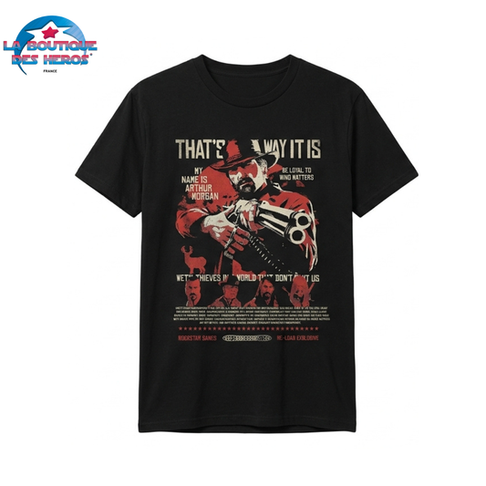 T-Shirt Arthur Morgan "Hors-la-loi Repenti" – Red Dead Redemption 2™