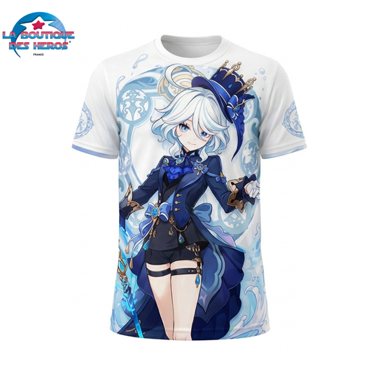 T-Shirt Furina "Élégance Hydro" – Genshin Impact™