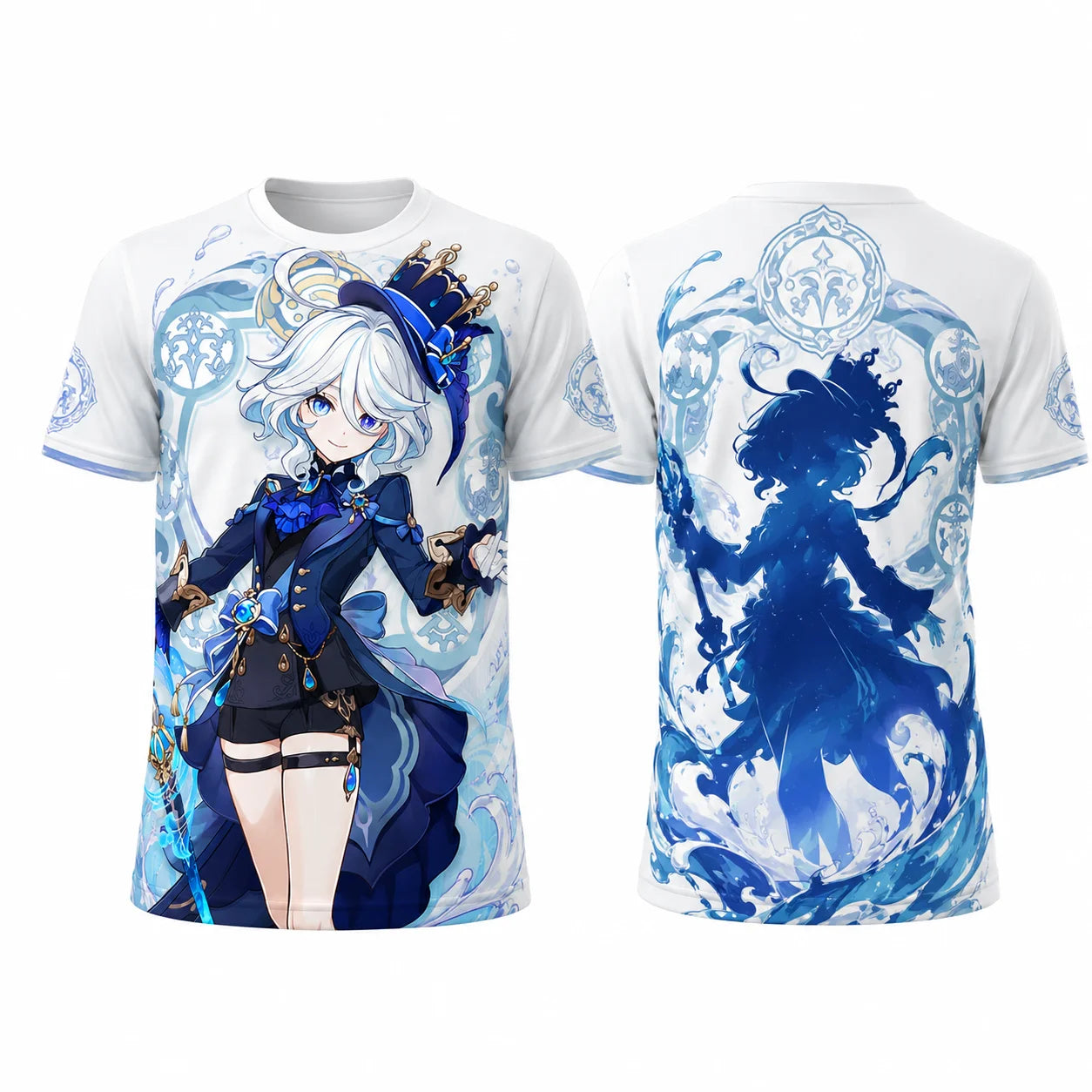T-Shirt Furina "Élégance Hydro" – Genshin Impact™