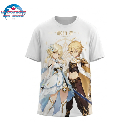 T-Shirt Lumine & Aether "Voyageurs" – Genshin Impact™