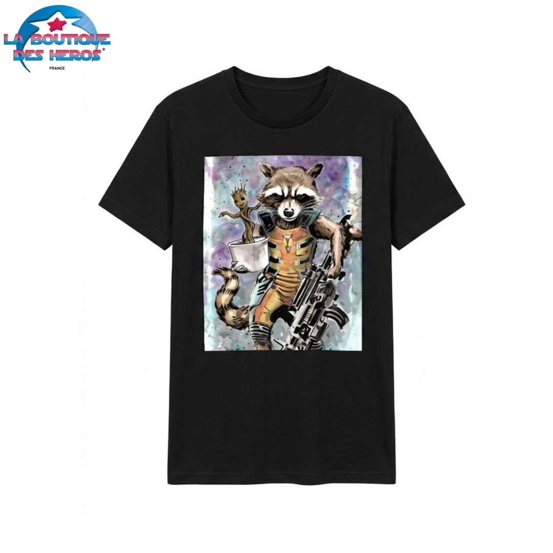 T-Shirt Rocket Et Groot "Gardiens De La Galaxie" – Marvel™