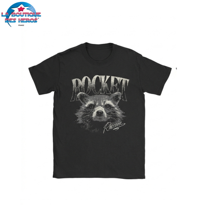 T-Shirt Rocket "Raccoon Noir" – Marvel™