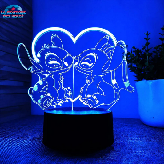 Lampe LED Stitch & Angel "Le Vrai Amour" - Lilo et Stitch™