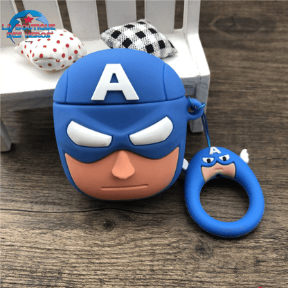 Coque Airpods Captain America - Marvel