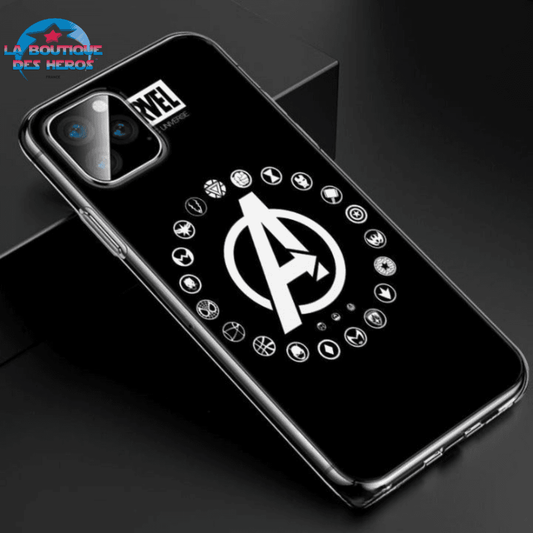 Coque iPhone Logo Avengers Noir - Marvel™