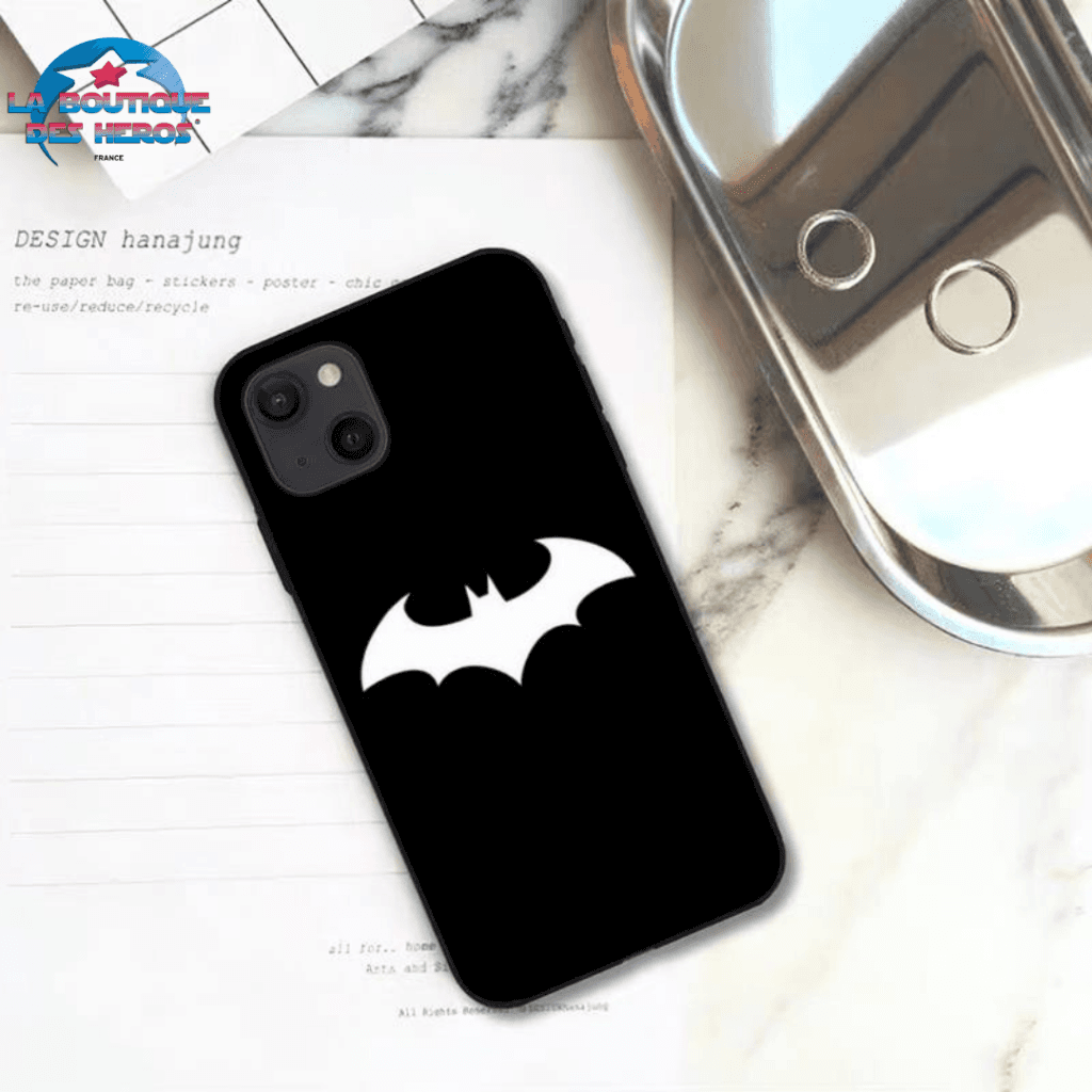 Coque iPhone Logo Batman Blanc - DC Comics™