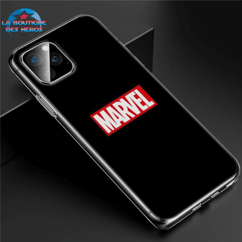 Coque iPhone Logo MARVEL Black - Marvel™
