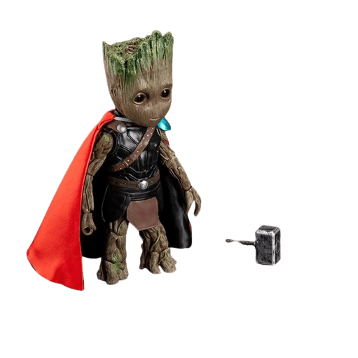 Figurine Groot x Thor - Marvel