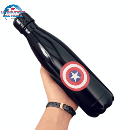 Gourde isotherme Captain America modèle Noir - Marvel